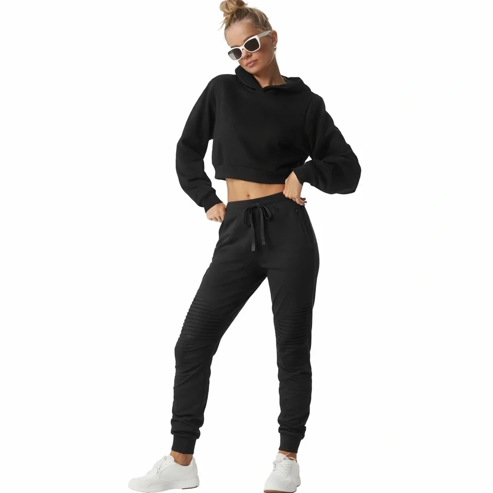 ALO Urban Moto Sweatpants Cuffed Joggers